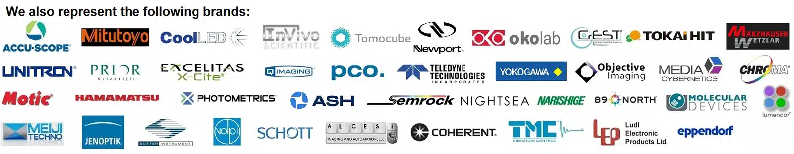 Other Microscope Brands we Represent